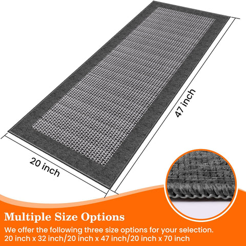 StepRite kitchen rug with non-slip backing helps prevent slips on tile
