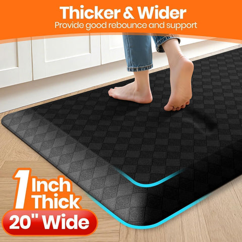 StepRite non-slip backing keeps the mat secure on tile, wood, or ceramic floors.