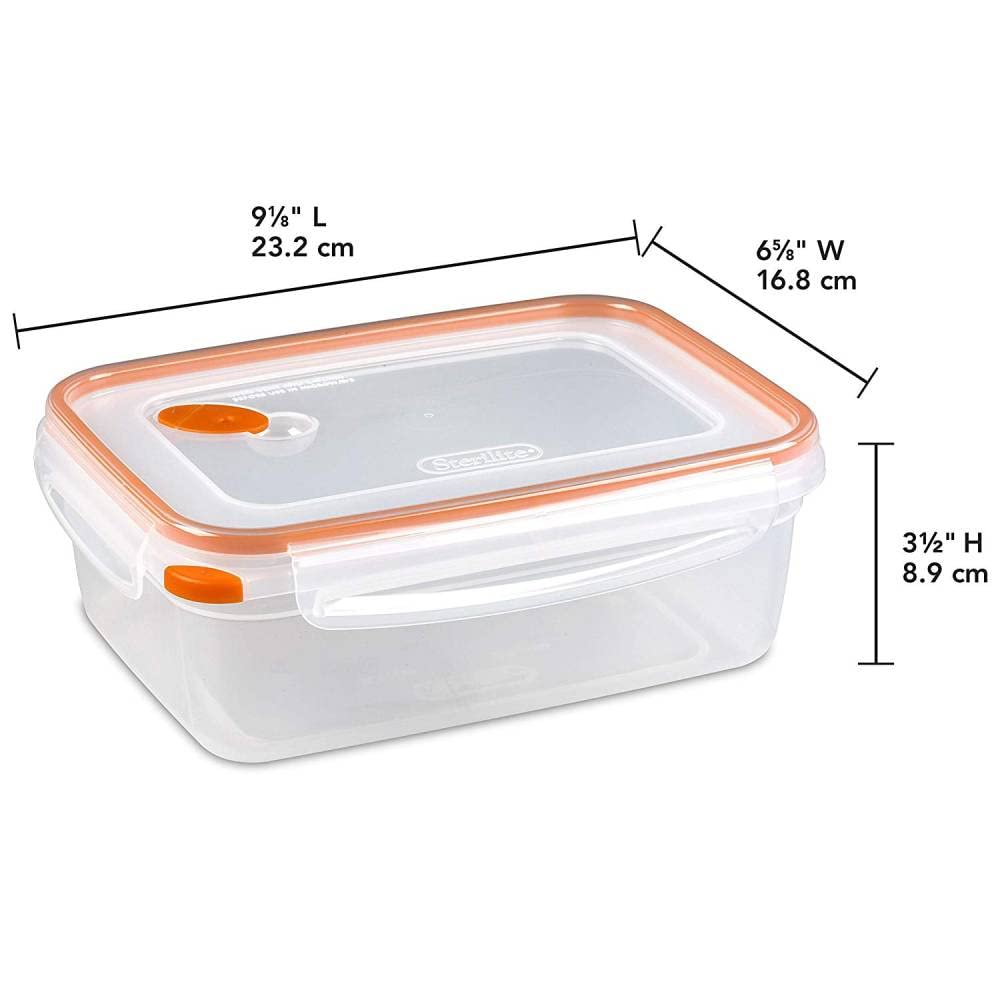 Sterilite 03221106 airtight-seal shows reliable freshness in storage.