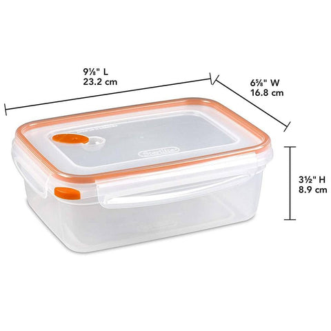 Sterilite 03221106 airtight-seal shows reliable freshness in storage.