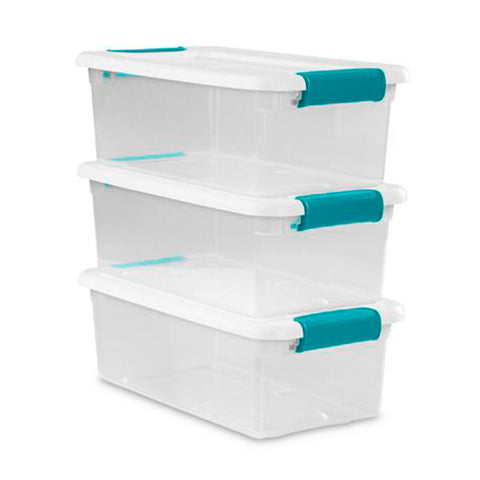 Sterilite 14928012 durable construction withstands daily handling.