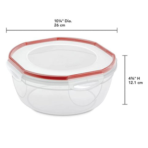 4.7-quart Sterilite latching bowl offers versatile kitchen storage.
