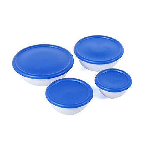 Sterilite five-and-a-half-quart bowl with lid ideal for marinating or family-size servings.