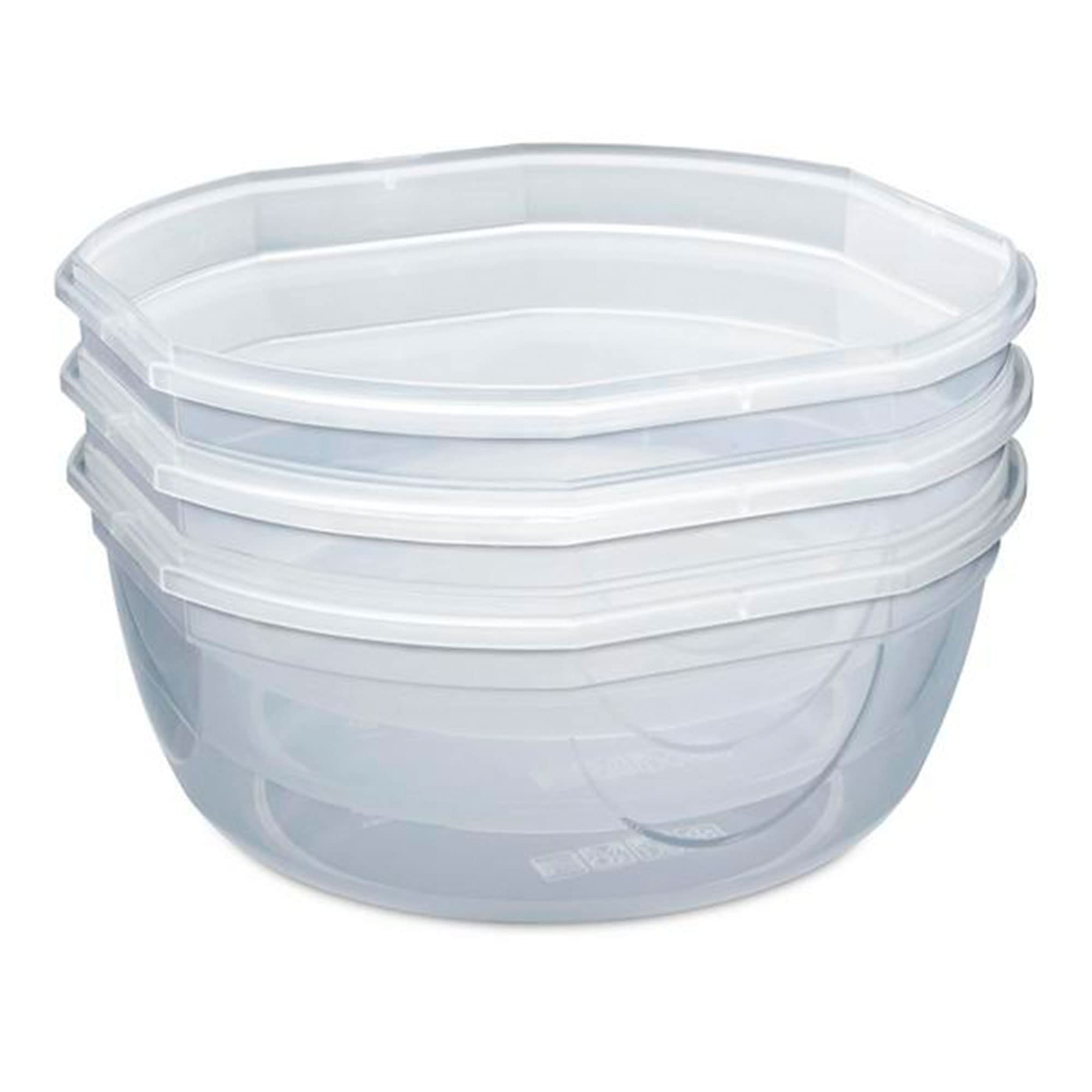 Removable red gasket of Sterilite Ultra Seal bowl facilitates cleaning and hygiene.