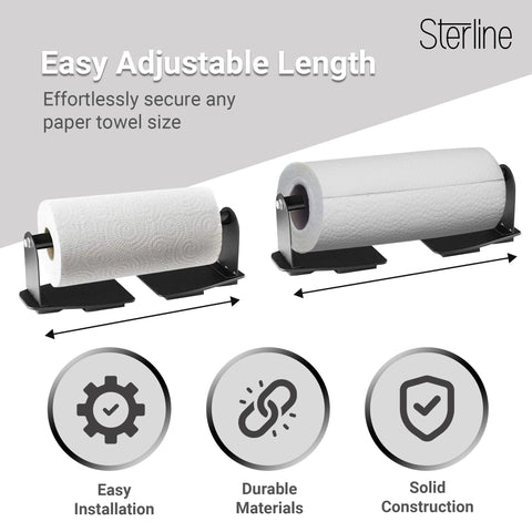 Sterline heavy-duty steel construction with black finish in rugged workshop setting.