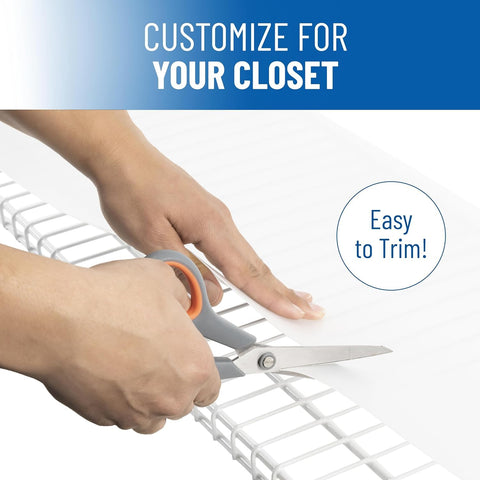 Sterling Shelf Liners fit a four-tier wire shelving system