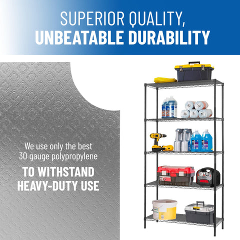 Sterling 4-pack provides consistent coverage across multiple wire shelves.