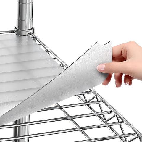 Sterling Shelf Liners wire rack covers 18x48 clear set of 4 protects shelves and helps prevent spills