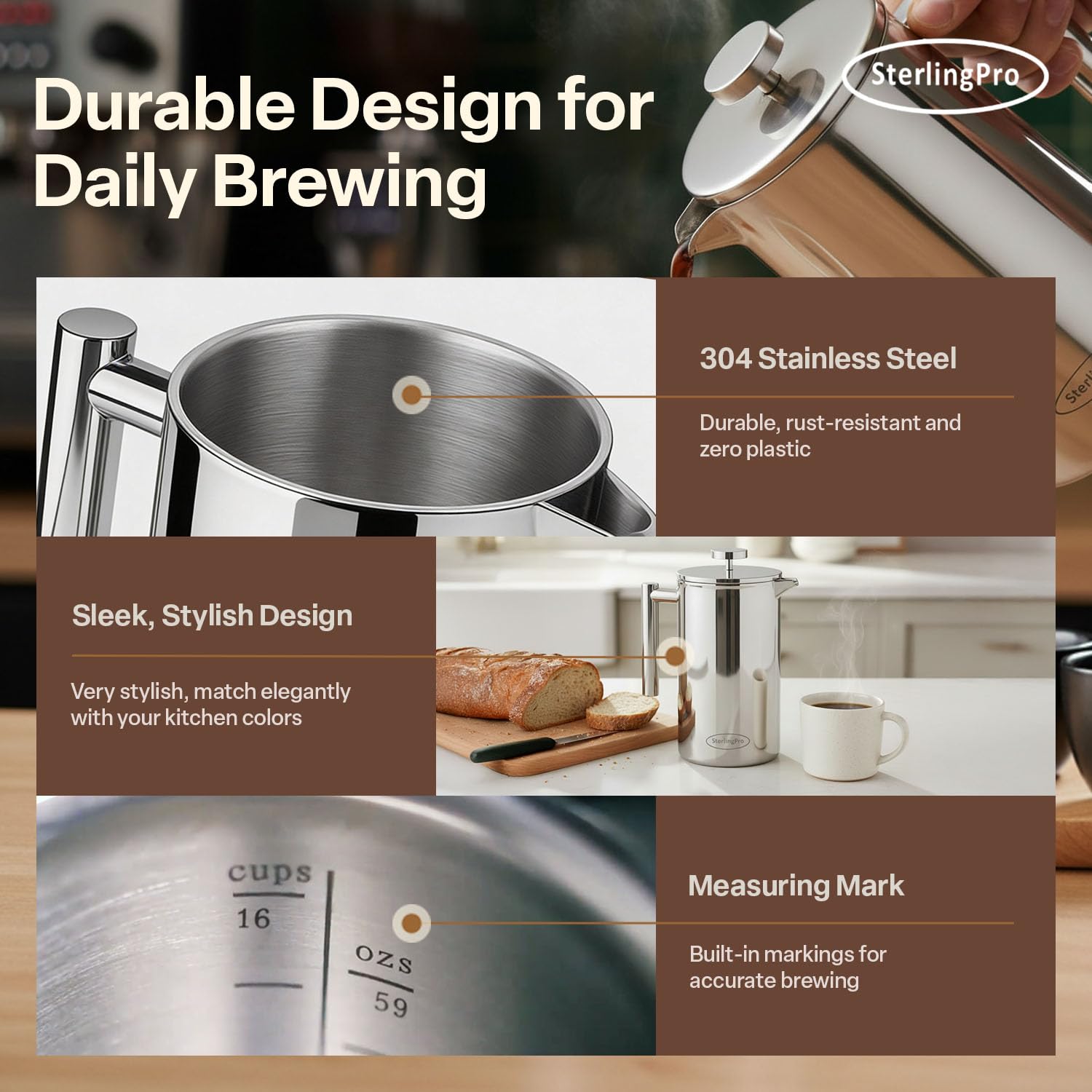SterlingPro travel-ready packaging and portable design for camping or office use.
