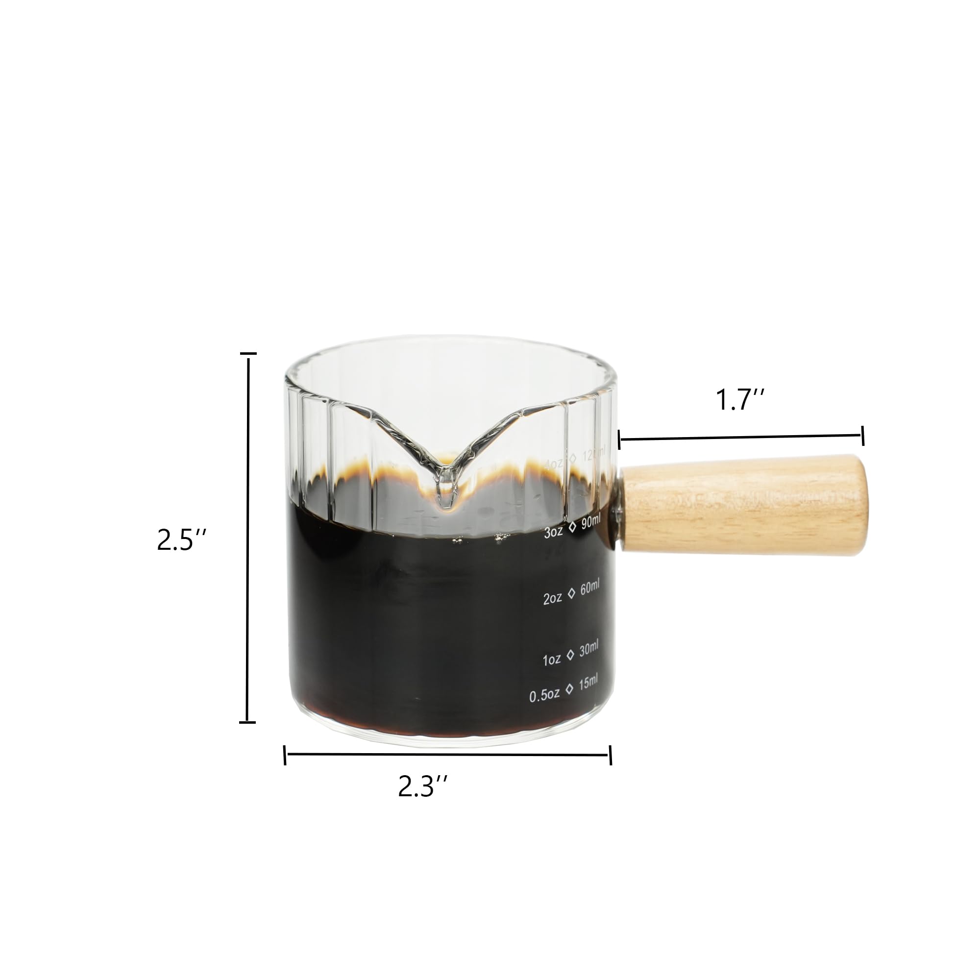 Steviieden clear ribbed glass design adds elegance to coffee rituals