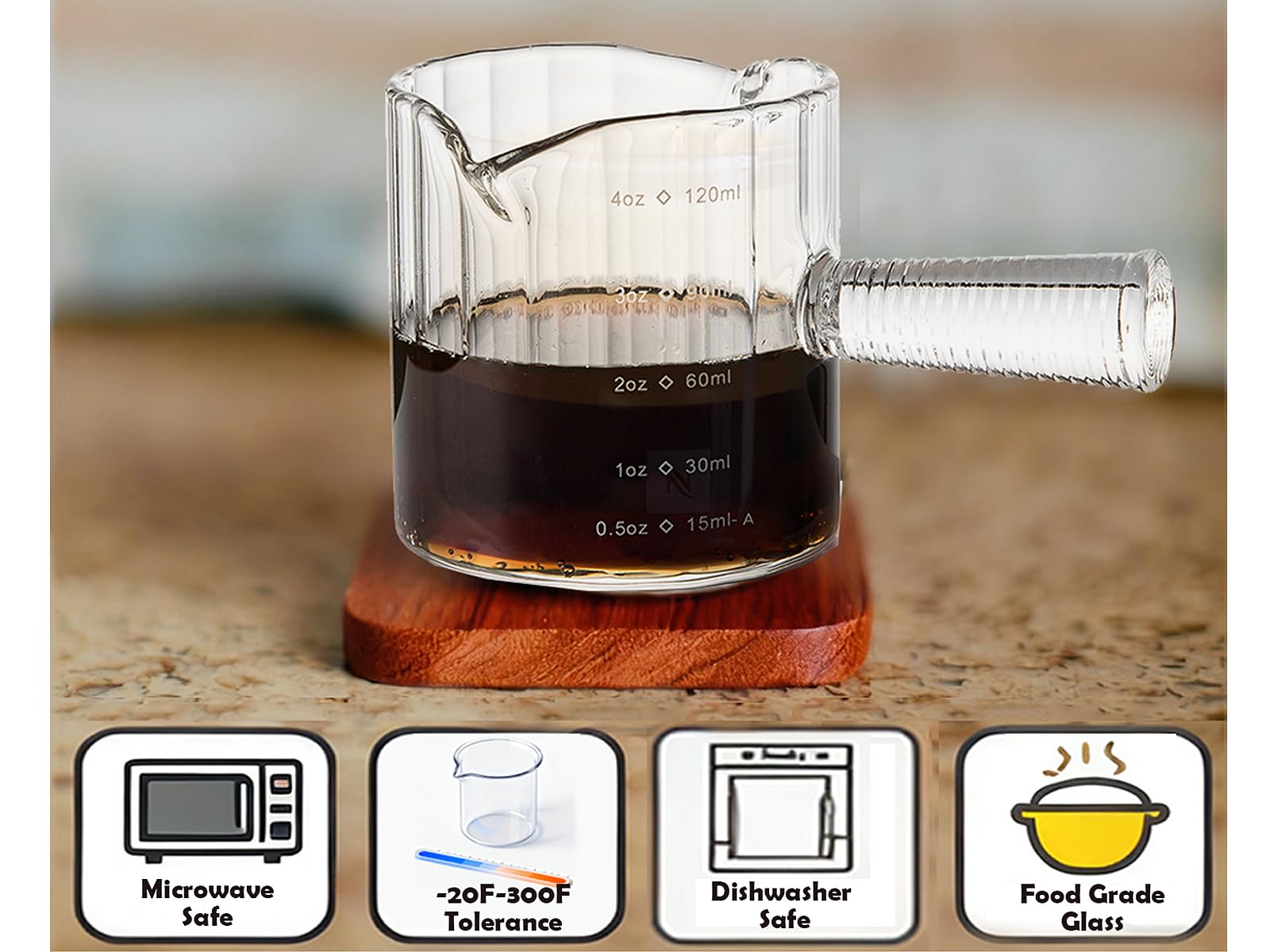 Steviieden two-serving set designed to share espresso with guests.