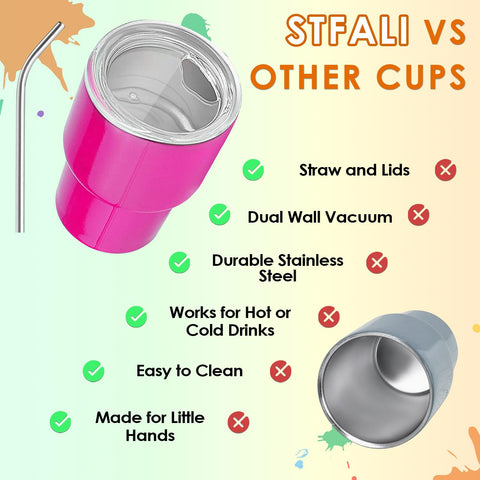 STFALI compact stainless steel shot glasses offer durability and style.