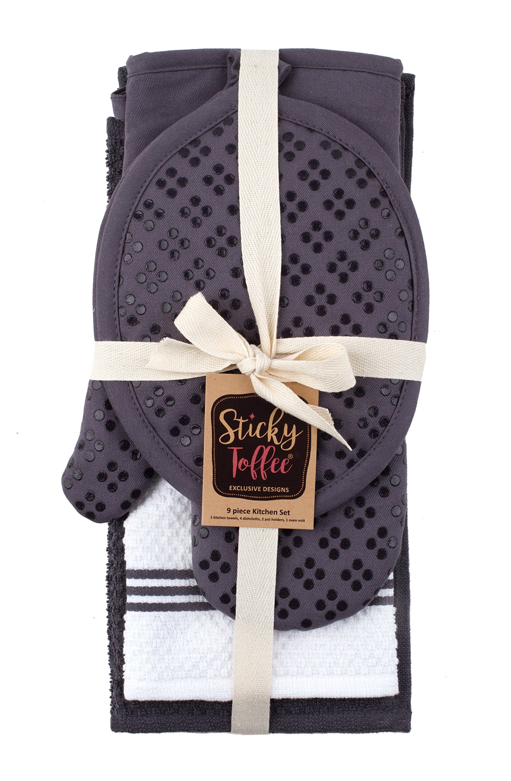 Sticky Toffee eco-friendly cotton set supports long-lasting daily use.