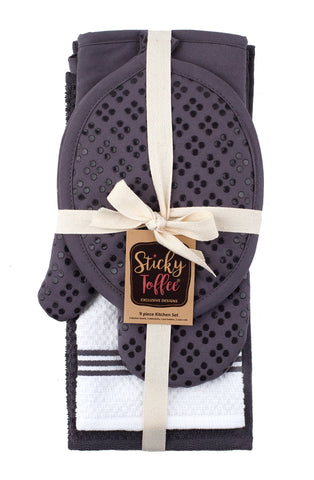 Sticky Toffee eco-friendly cotton set supports long-lasting daily use.