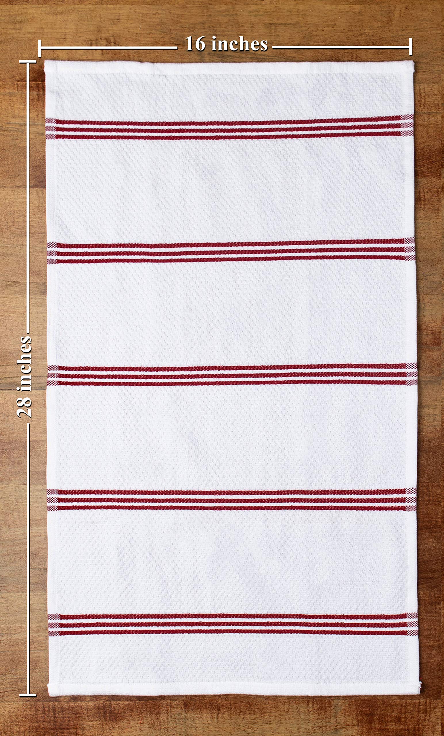 Sticky Toffee towels in solid and stripe patterns suit diverse kitchen décor.
