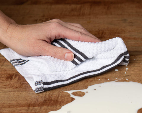 Sticky Toffee dishcloth machine washable and durable care