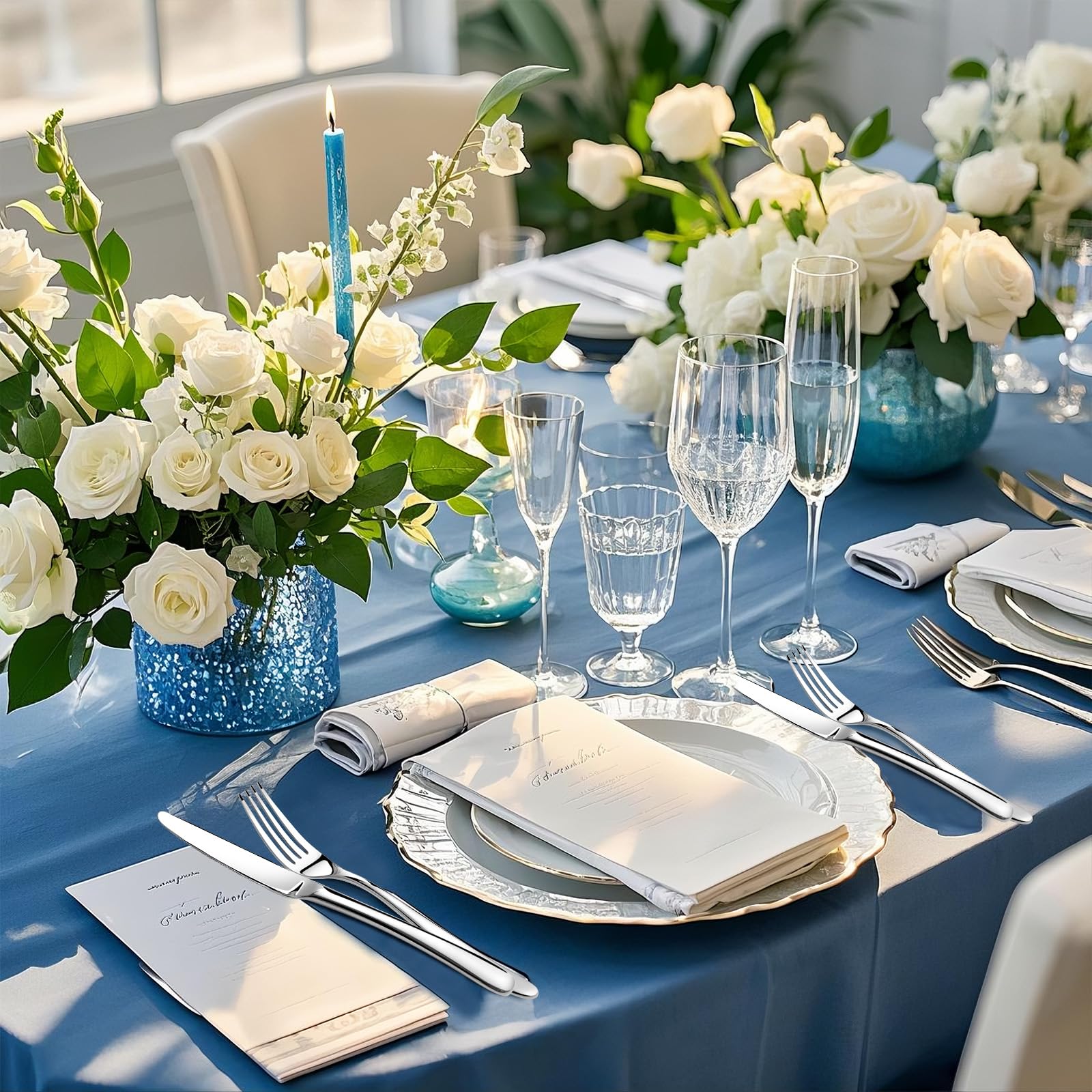 Stilloye 60-piece flatware set suits weddings and entertaining with versatile, modern styling.