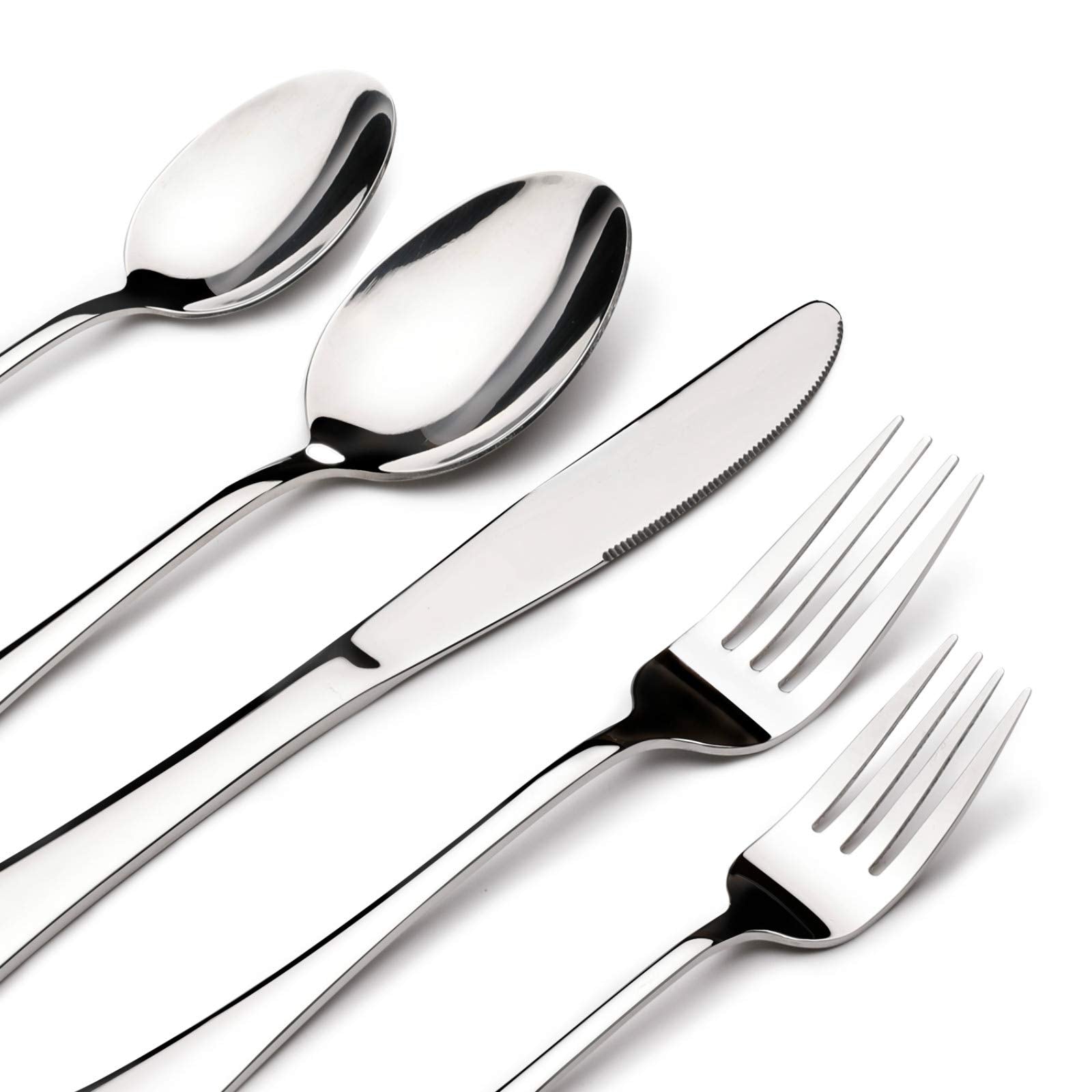 STILLOYE 40-piece silverware set on table for family dining