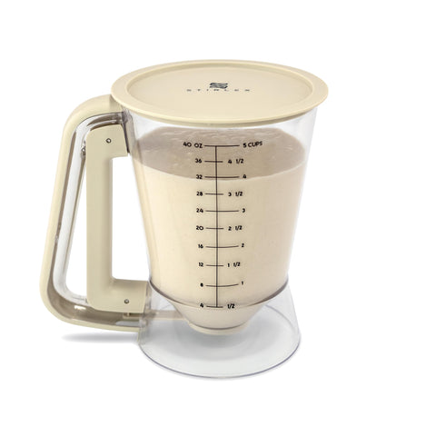 STIRLEX Premium Batter Dispenser front view for precise pancake pours