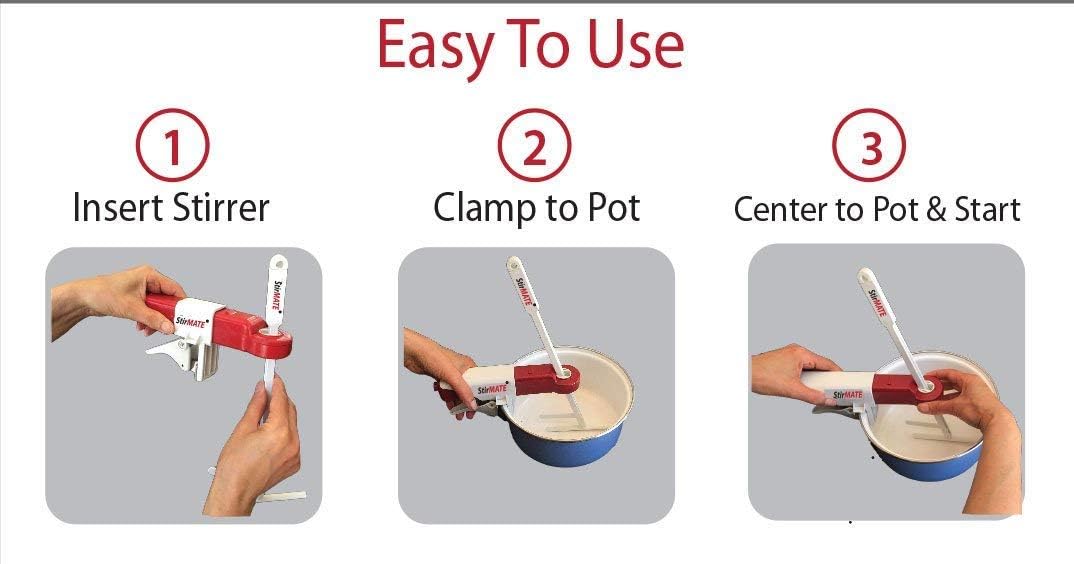 StirMATE Gen3 cordless stirring for long unattended simmering