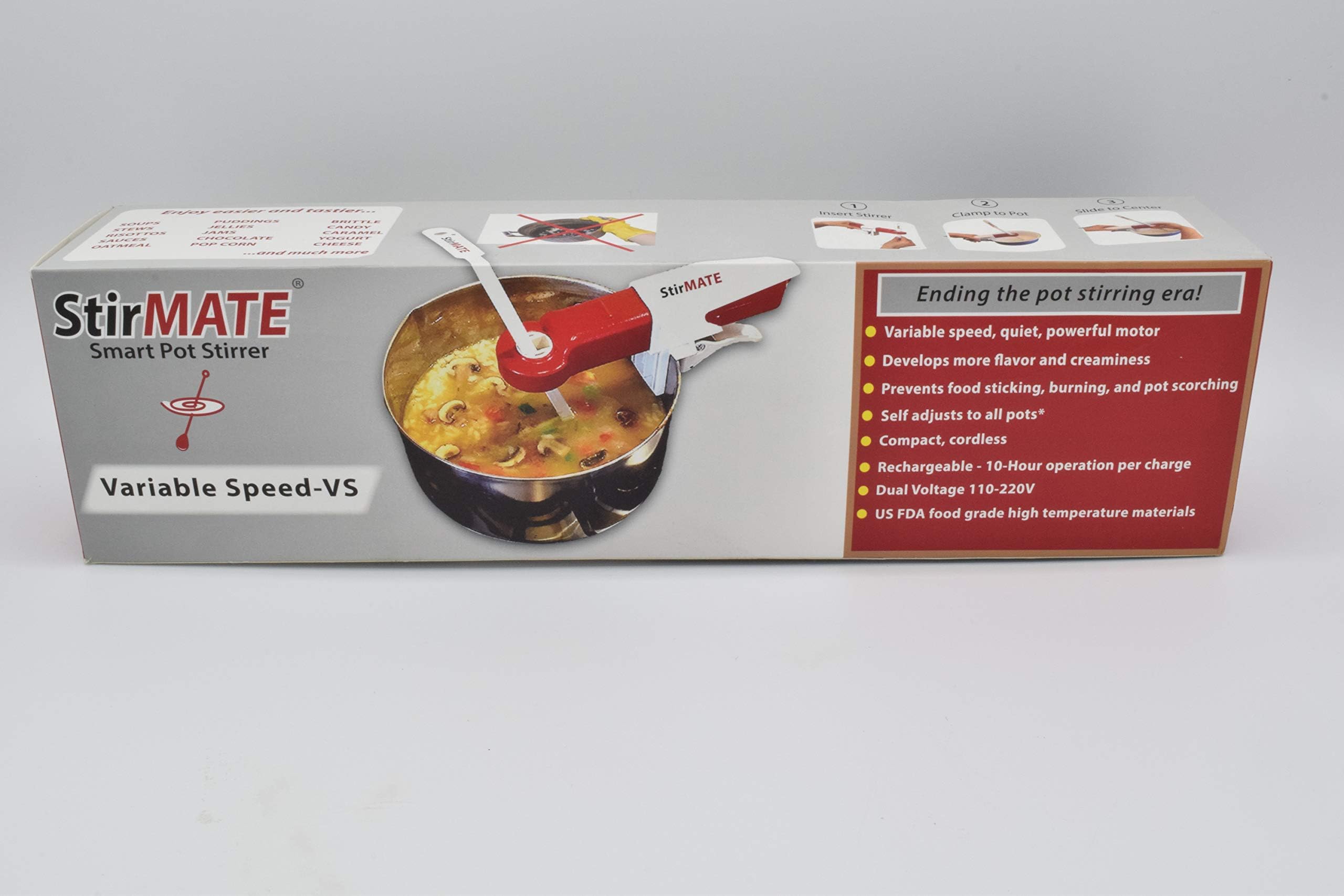 StirMATE Gen3 stainless steel stirrer attachment included