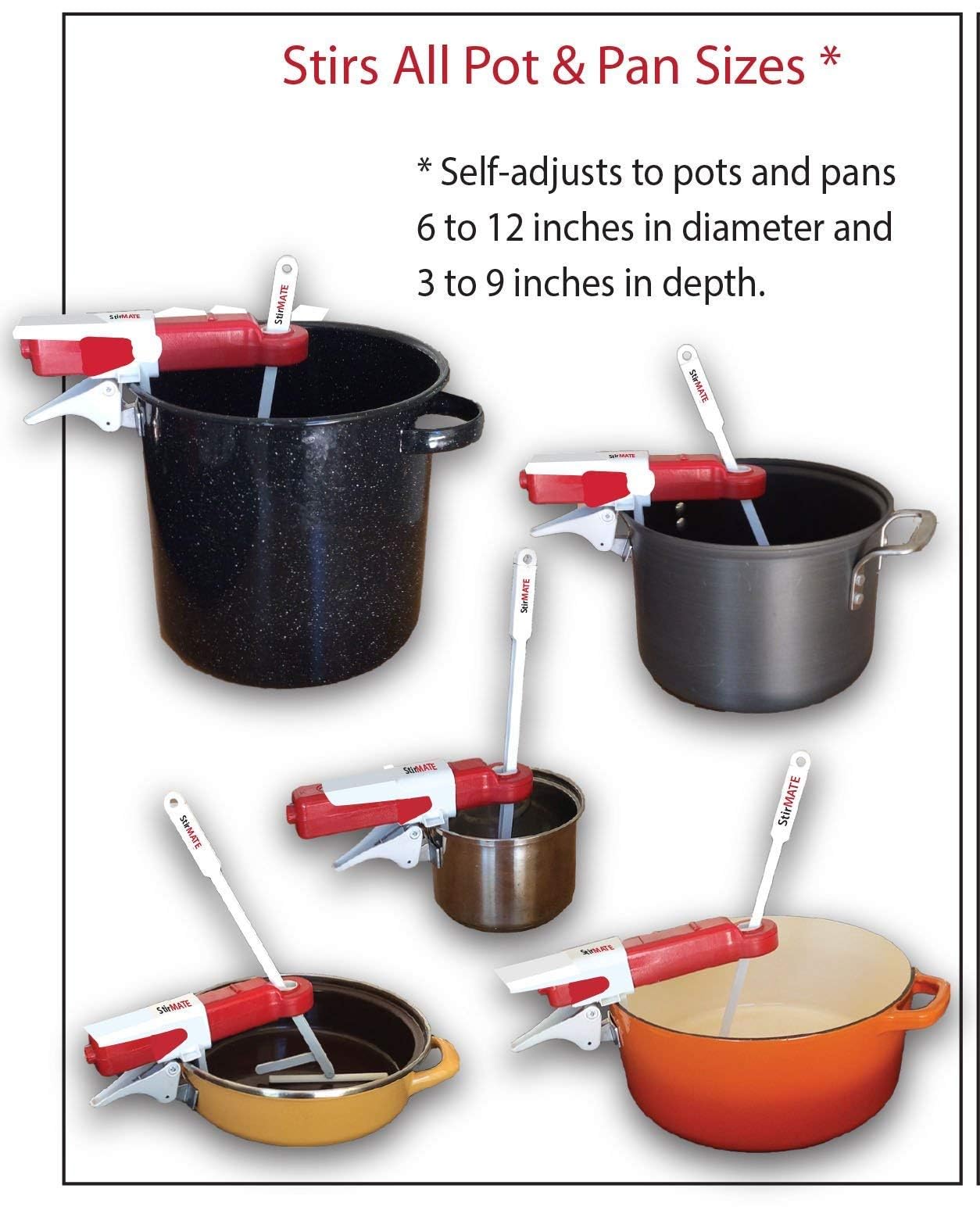 StirMATE OMNI-XL attachment stirring in deep pots