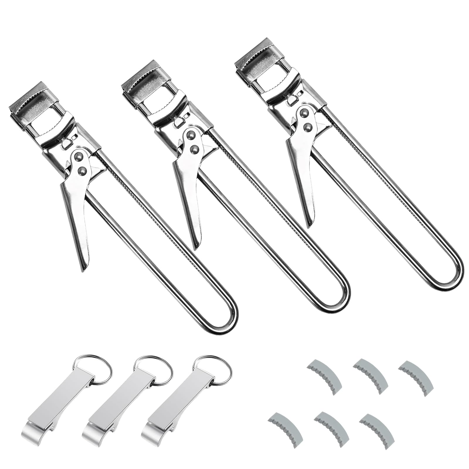 Stitokg 3-pack jar opener with adjustable grip enables easy lid removal at home