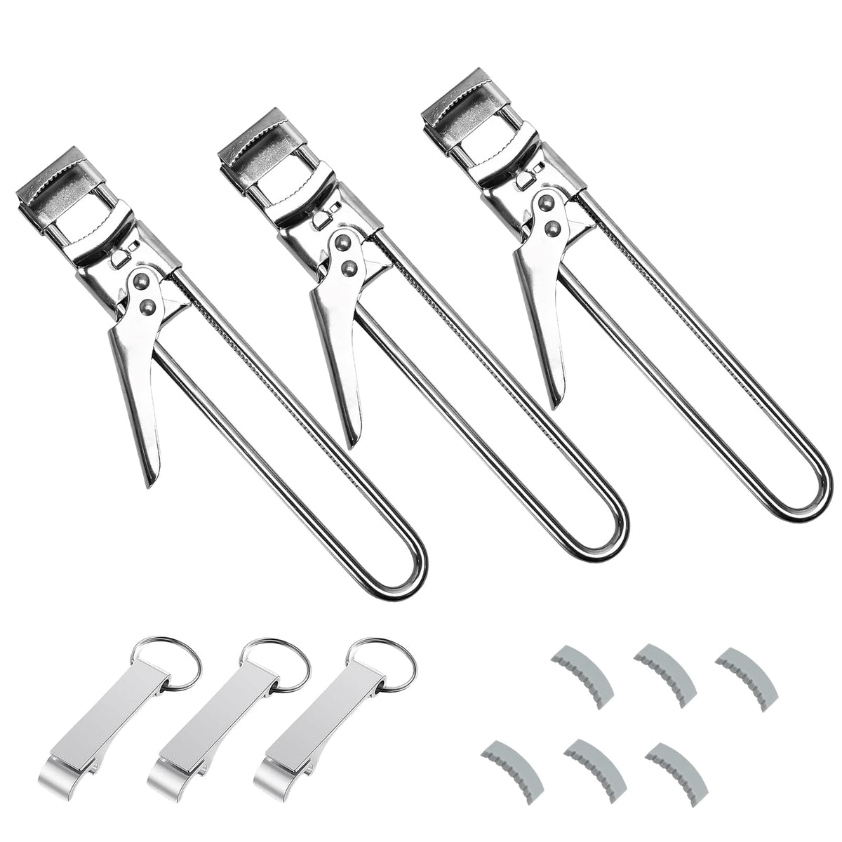 Stitokg 3-pack jar opener with adjustable grip enables easy lid removal at home
