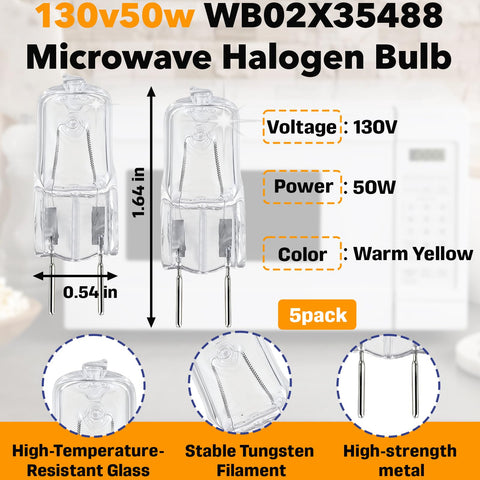 Stitokg bulbs are GE-model compatible for easy replacements across microwaves.