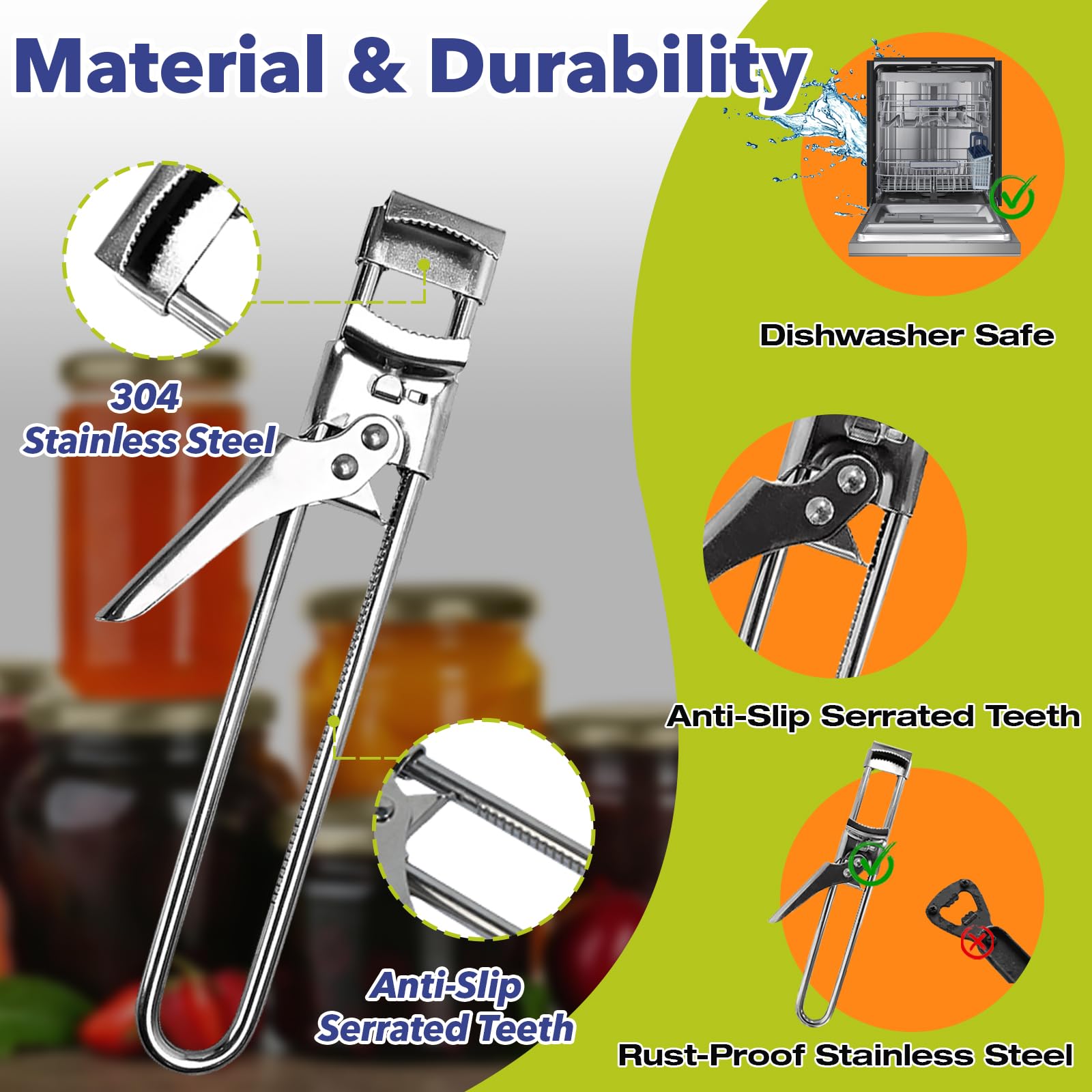 Stitokg stainless steel body for durable, long-lasting kitchen use
