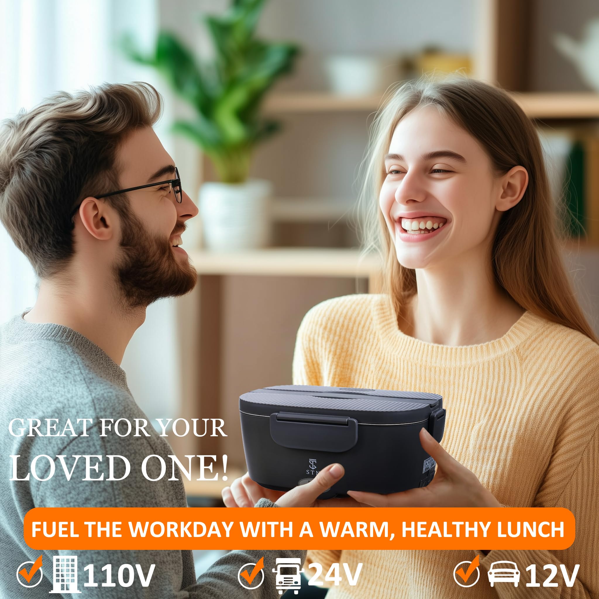 STN Electric Lunch Box 10L insulated bag keeps meals warm and portable.
