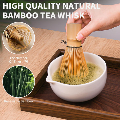 Stngun matcha scoop for precise measurement and balanced flavor.