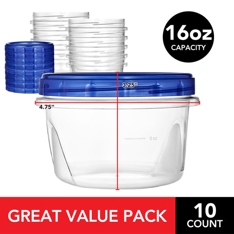 Stock Your Home 10-pack soup storage containers keeping leftovers organized