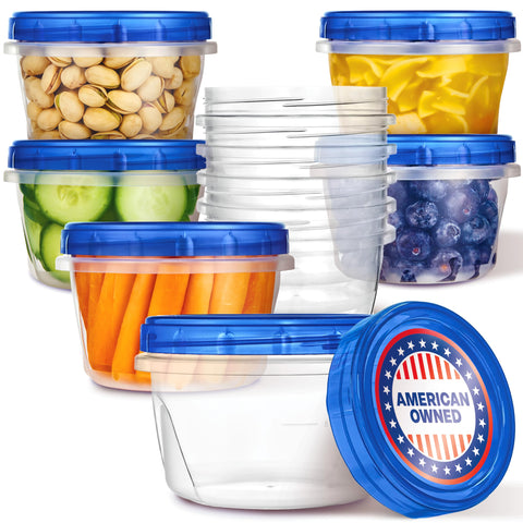Stock Your Home 16oz container with twist-top lid for airtight storage