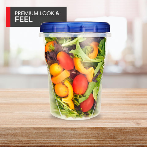 Stock Your Home 32oz freezer containers preserve flavor when frozen