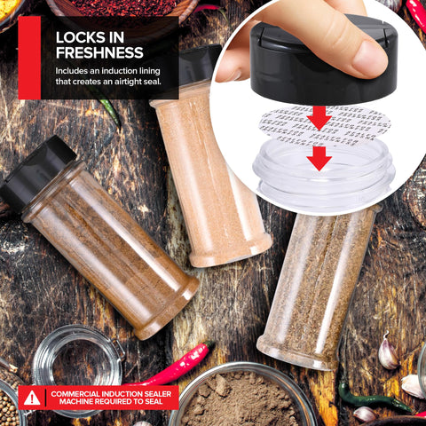 Stock Your Home jars filled with colorful spices for quick recipe prep.