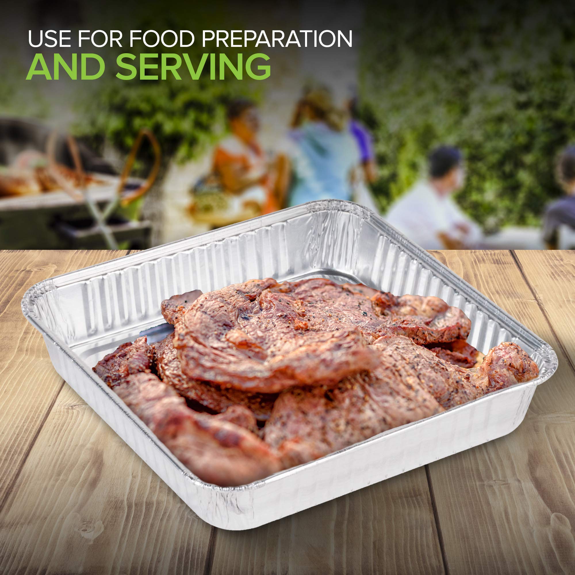 Stock Your Home 9x9 pans disposable for quick cleanup after meals