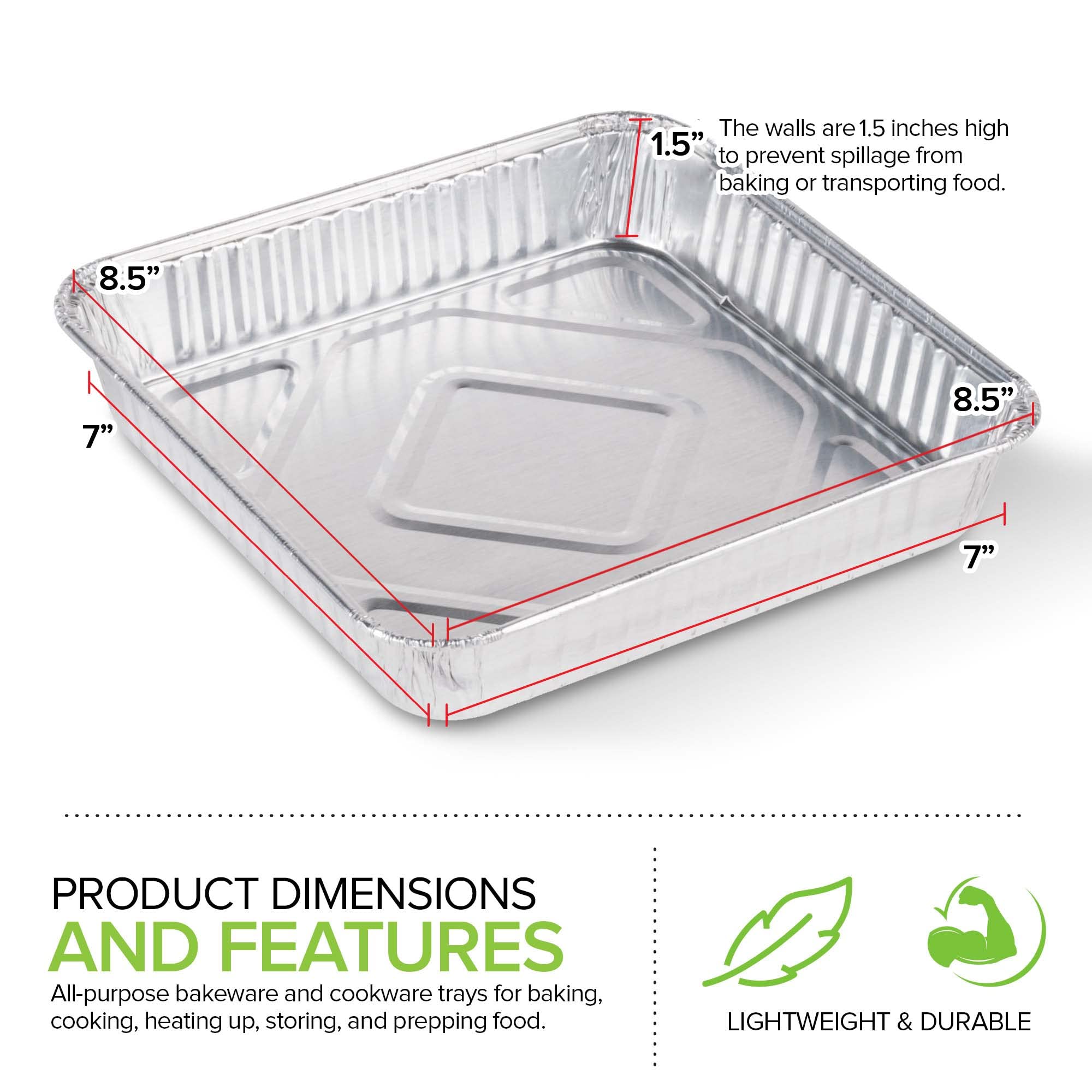 Stock Your Home 9x9 pans stacked for space saving storage