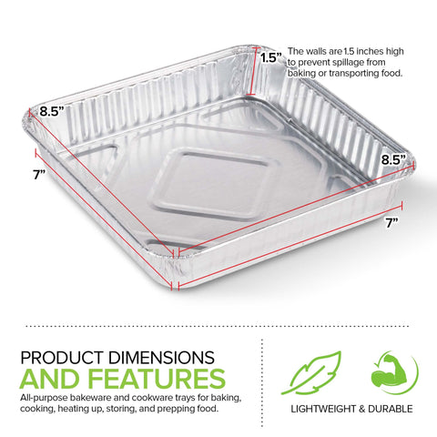 Stock Your Home 9x9 pans stacked for space saving storage