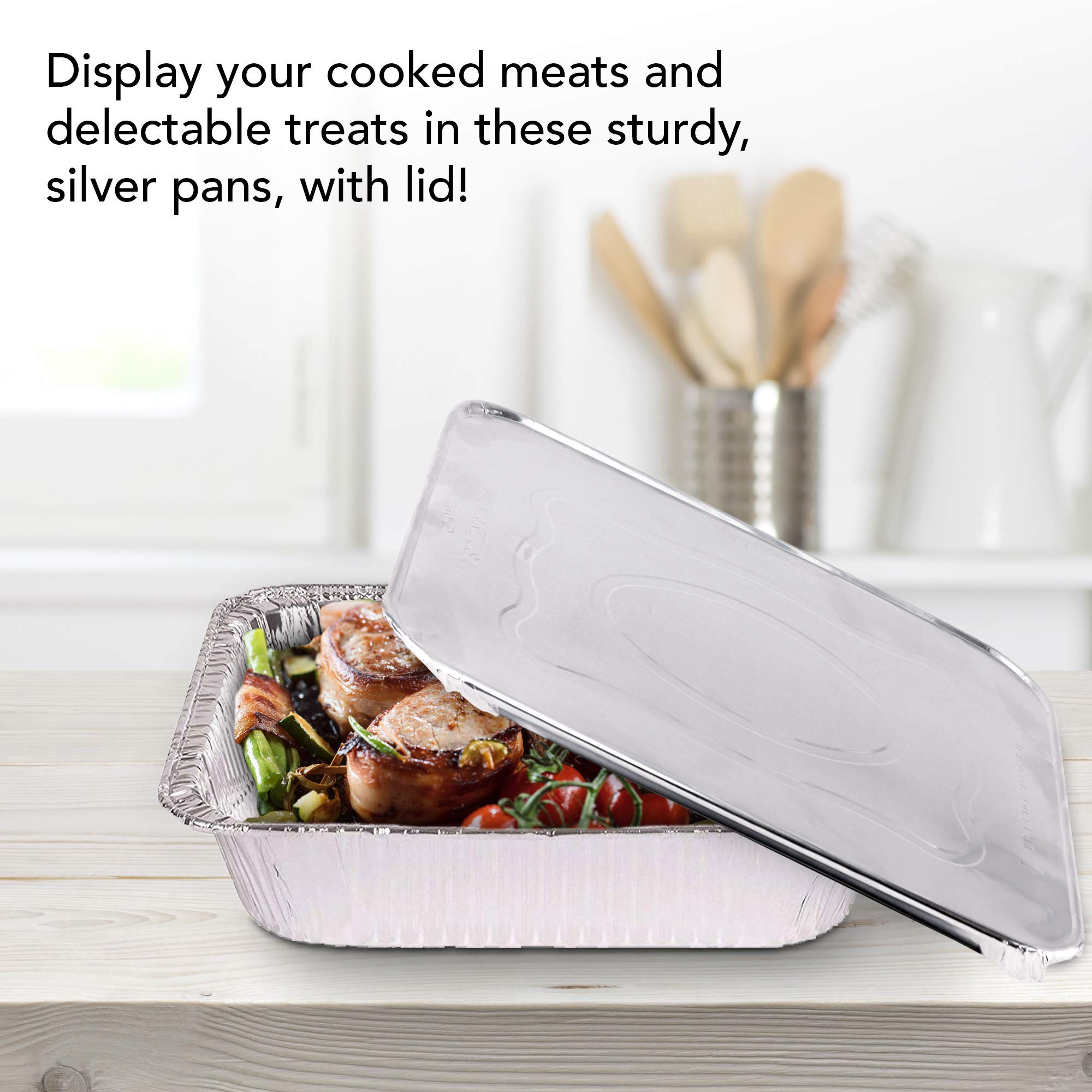 Stock Your Home catering foil pans present meals neatly for events and takeout.