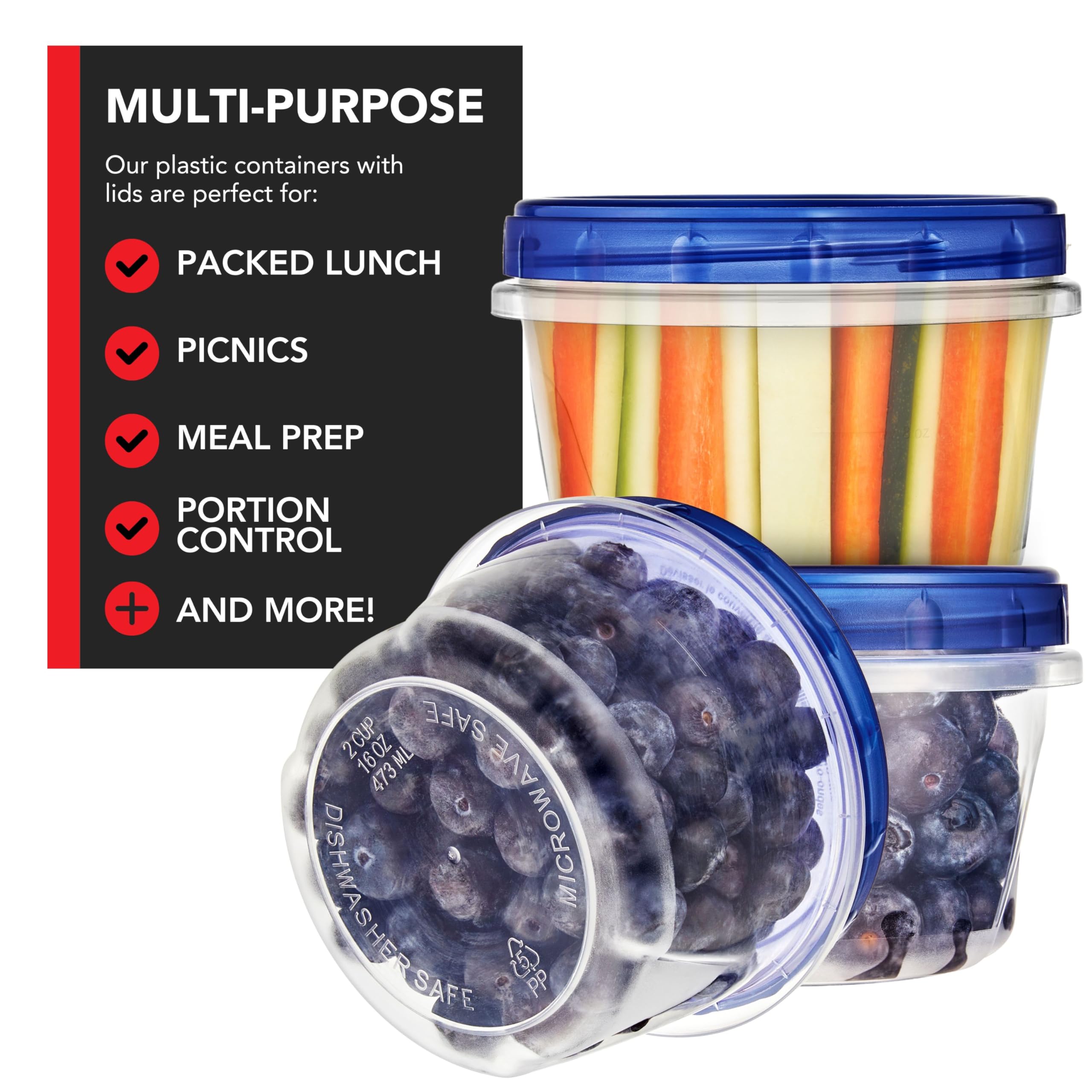 Stock Your Home dishwasher-safe plastics ease cleanup after meals