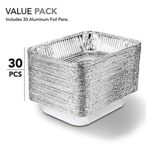 Stock Your Home disposable foil pans for baking, heating, and serving with convenience.