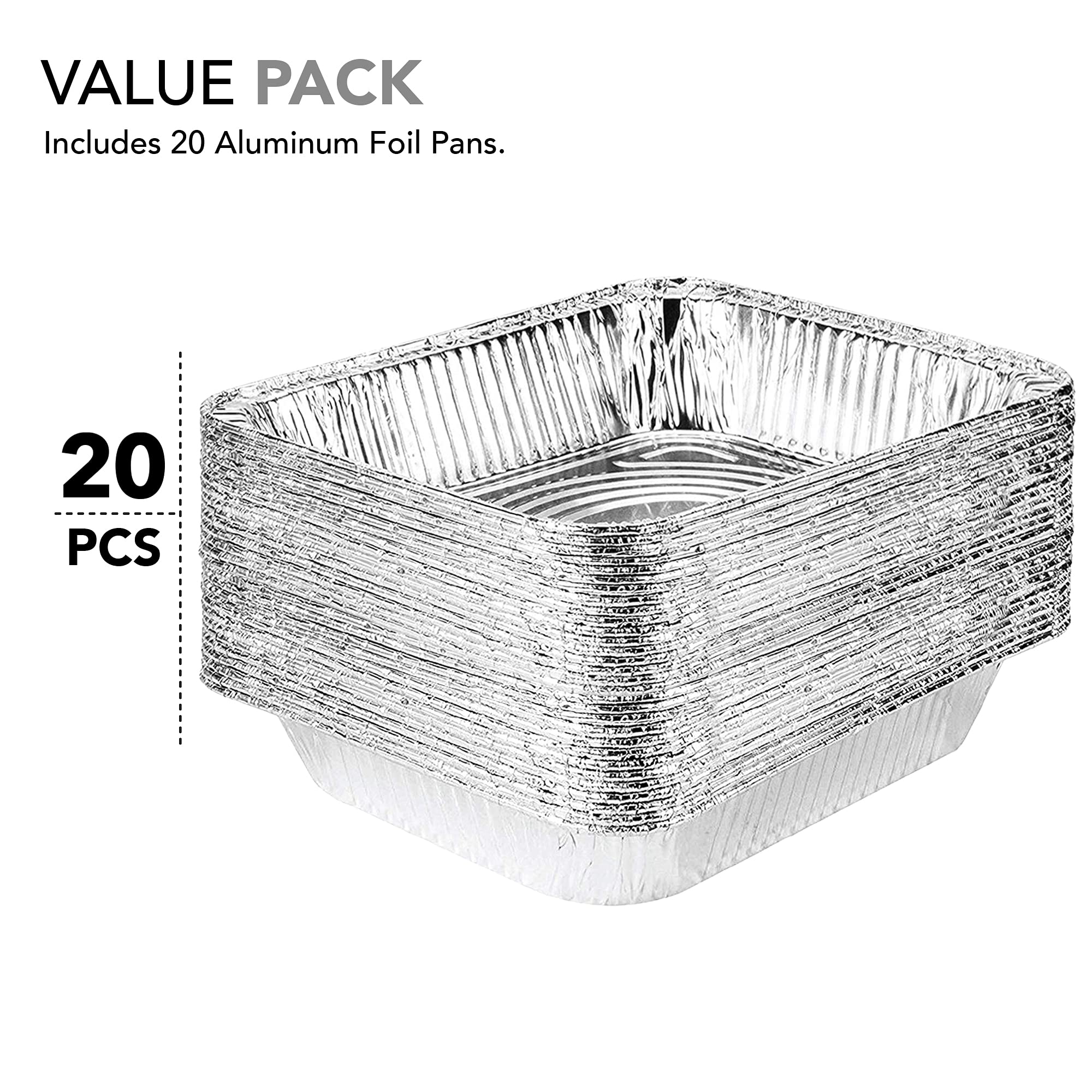 Stock Your Home disposable foil pans ideal for fast cleanup at catering events.