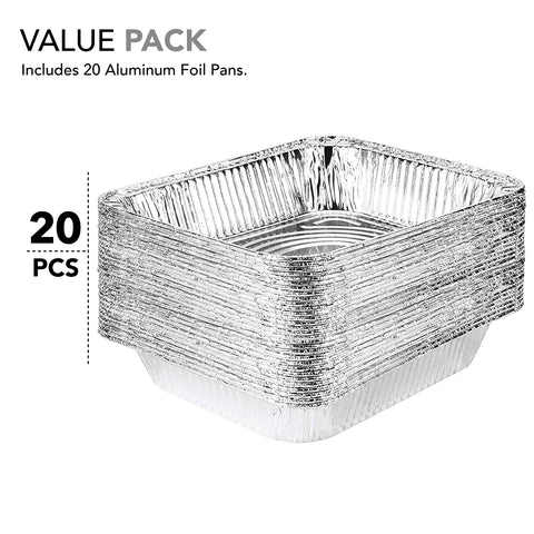 Stock Your Home disposable foil pans ideal for fast cleanup at catering events.