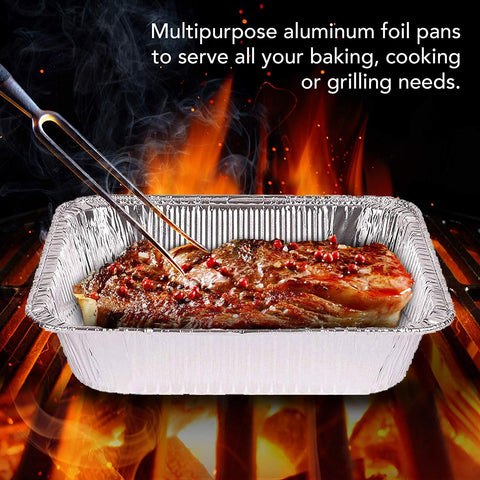 Stock Your Home freezer-safe aluminum pans keep leftovers fresh and organized.