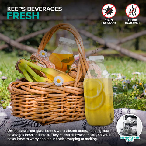 Stock Your Home fridge-ready bottle for juice, water, or plant milks.