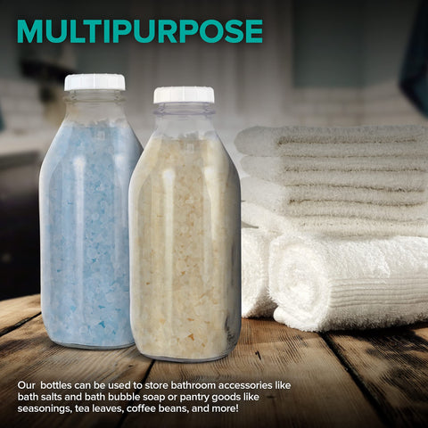 Stock Your Home lead-free glass bottle supports reusable packaging.