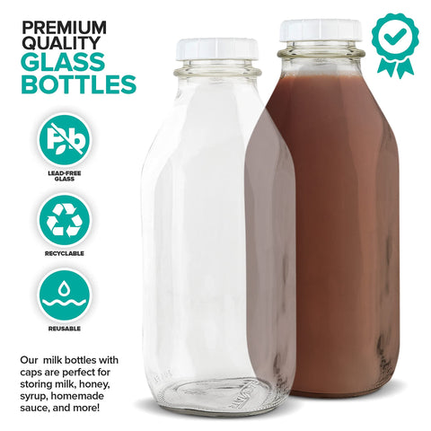 Stock Your Home versatile glass bottle for kitchen and bathroom storage.