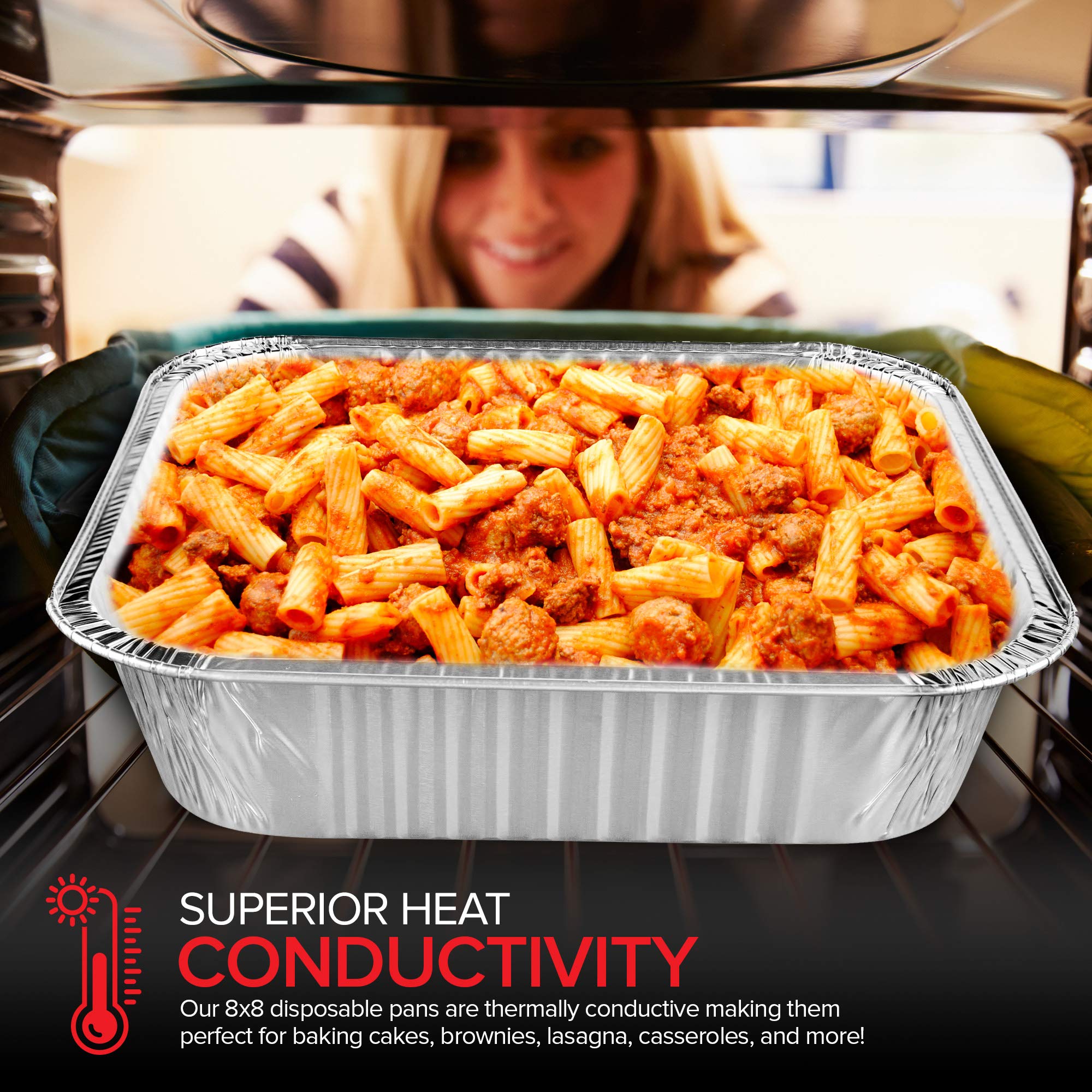 Stock Your Home pans are freezer safe for prepared meals and leftovers