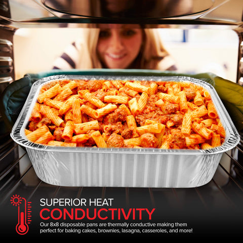 Stock Your Home pans are freezer safe for prepared meals and leftovers